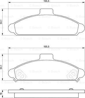 BOSCH 0 986 424 330 - Jarrupala, levyjarru inparts.fi