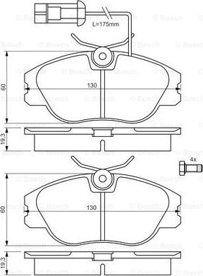 BOSCH 0 986 424 374 - Jarrupala, levyjarru inparts.fi