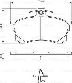 BOSCH 0 986 424 370 - Jarrupala, levyjarru inparts.fi