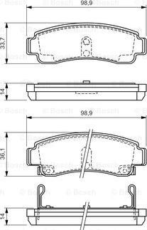 BOSCH 0 986 424 299 - Jarrupala, levyjarru inparts.fi