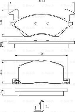 BOSCH 0 986 424 264 - Jarrupala, levyjarru inparts.fi