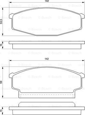 BOSCH 0 986 424 261 - Jarrupala, levyjarru inparts.fi