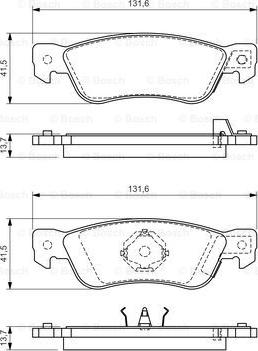 BOSCH 0 986 424 262 - Jarrupala, levyjarru inparts.fi