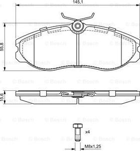 BOSCH 0 986 424 204 - Jarrupala, levyjarru inparts.fi