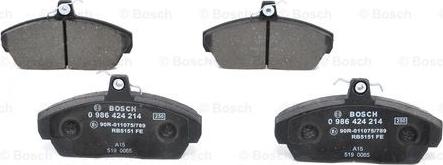 BOSCH 0 986 424 214 - Jarrupala, levyjarru inparts.fi