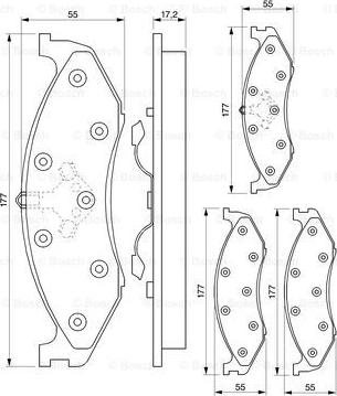 BOSCH 0 986 424 284 - Jarrupala, levyjarru inparts.fi