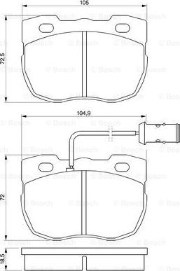 BOSCH 0 986 424 287 - Jarrupala, levyjarru inparts.fi