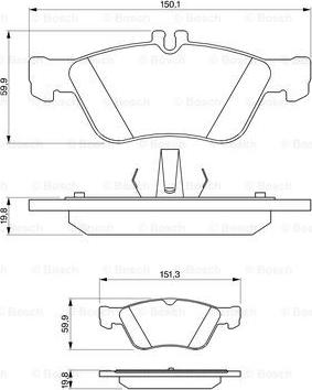 BOSCH 0 986 424 234 - Jarrupala, levyjarru inparts.fi