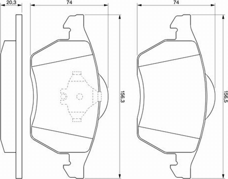 BOSCH 0986424236 - Jarrupala, levyjarru inparts.fi