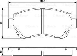 BOSCH 0 986 424 232 - Jarrupala, levyjarru inparts.fi