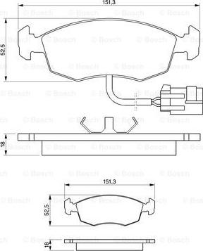 BOSCH 0 986 424 237 - Jarrupala, levyjarru inparts.fi