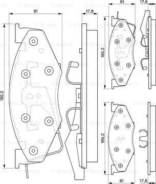 BOSCH 0 986 424 271 - Jarrupala, levyjarru inparts.fi