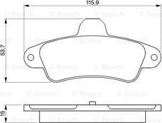 BOSCH 0 986 424 277 - Jarrupala, levyjarru inparts.fi