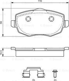 BOSCH 0 986 424 793 - Jarrupala, levyjarru inparts.fi