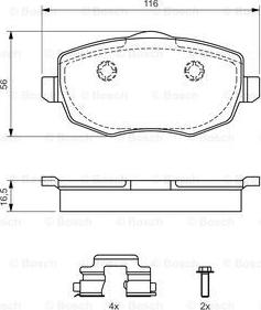 BOSCH 0 986 424 792 - Jarrupala, levyjarru inparts.fi