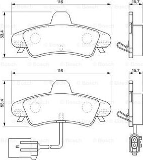 BOSCH 0 986 424 745 - Jarrupala, levyjarru inparts.fi