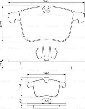 BOSCH 0 986 424 743 - Jarrupala, levyjarru inparts.fi