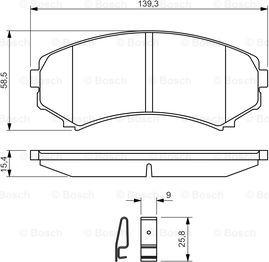 BOSCH 0 986 424 709 - Jarrupala, levyjarru inparts.fi