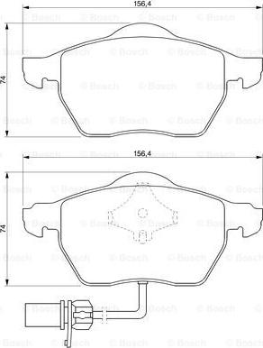 BOSCH 0 986 424 706 - Jarrupala, levyjarru inparts.fi