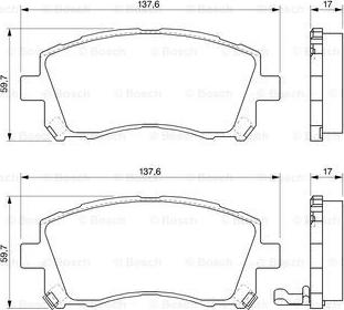 BOSCH 0 986 424 700 - Jarrupala, levyjarru inparts.fi