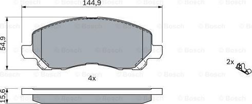 BOSCH 0 986 424 716 - Jarrupala, levyjarru inparts.fi