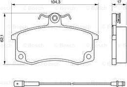 BOSCH 0 986 424 783 - Jarrupala, levyjarru inparts.fi