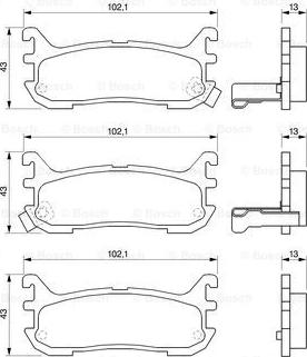 BOSCH 0 986 424 782 - Jarrupala, levyjarru inparts.fi