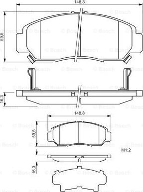 BOSCH 0 986 424 722 - Jarrupala, levyjarru inparts.fi