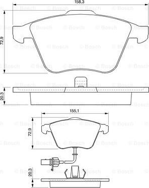 BOSCH 0 986 424 779 - Jarrupala, levyjarru inparts.fi