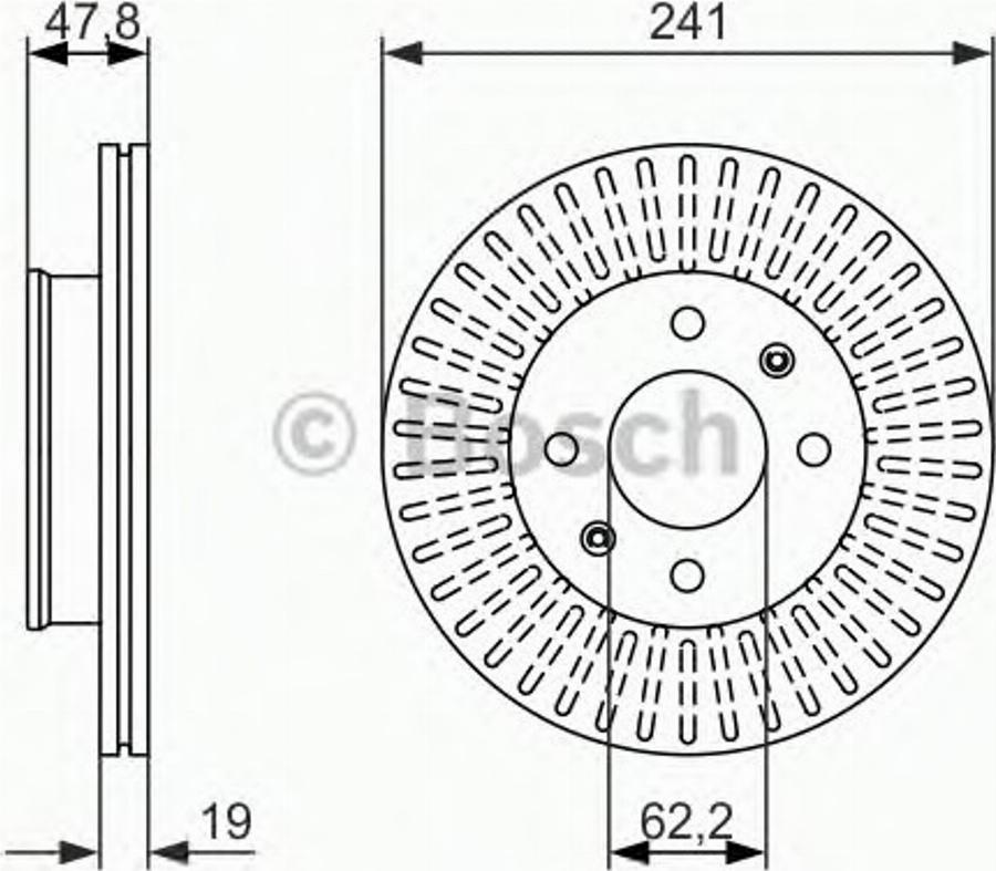 BOSCH 0 986 479 962 - Jarrulevy inparts.fi