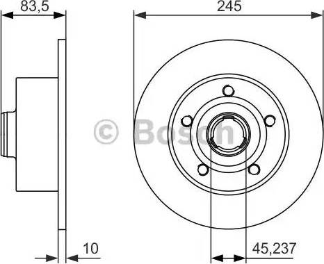 BOSCH 0 986 479 906 - Jarrulevy inparts.fi