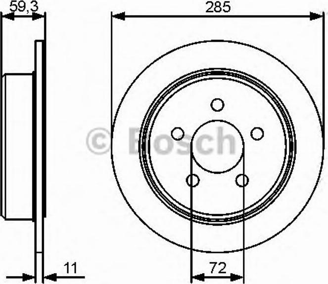 BOSCH 0 986 479 455 - Jarrulevy inparts.fi