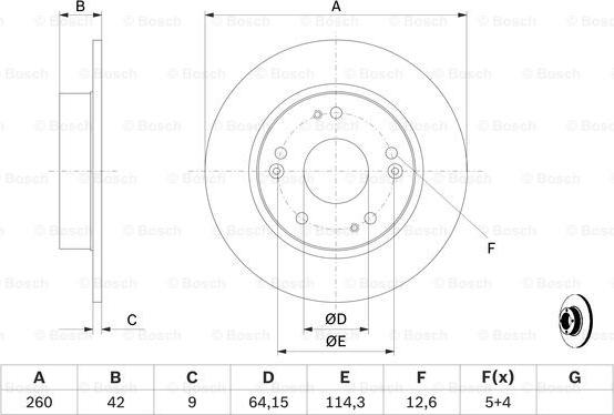 BOSCH 0 986 479 451 - Jarrulevy inparts.fi