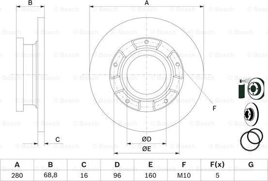 BOSCH 0 986 479 401 - Jarrulevy inparts.fi