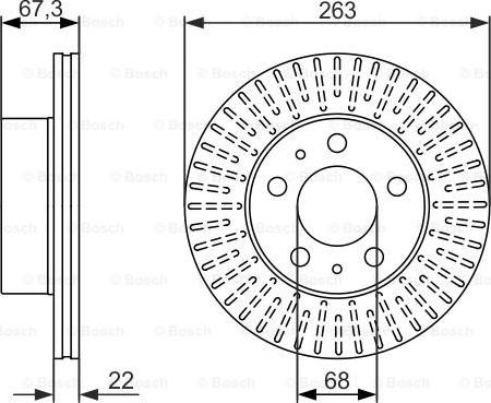 BOSCH 0 986 479 480 - Jarrulevy inparts.fi