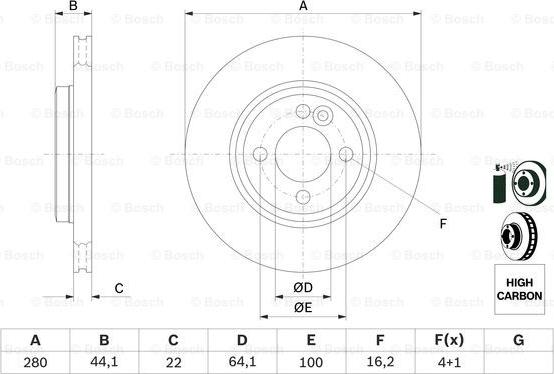 BOSCH 0 986 479 437 - Jarrulevy inparts.fi