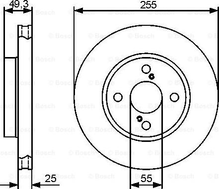 BOSCH 0 986 479 422 - Jarrulevy inparts.fi