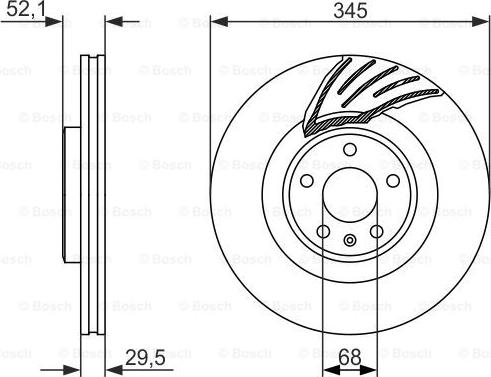 BOSCH 0 986 479 590 - Jarrulevy inparts.fi