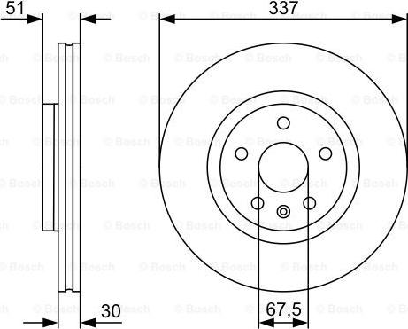 BOSCH 0 986 479 545 - Jarrulevy inparts.fi