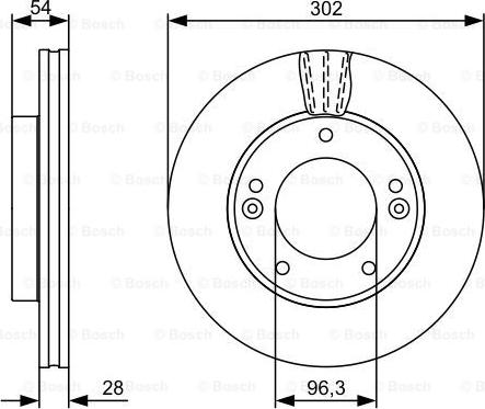 BOSCH 0 986 479 540 - Jarrulevy inparts.fi