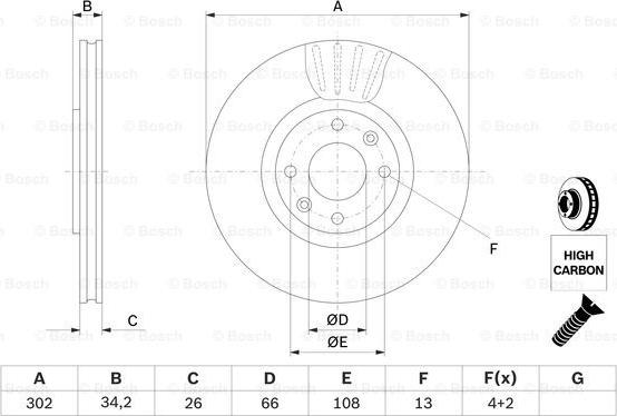 BOSCH 0 986 479 C72 - Jarrulevy inparts.fi