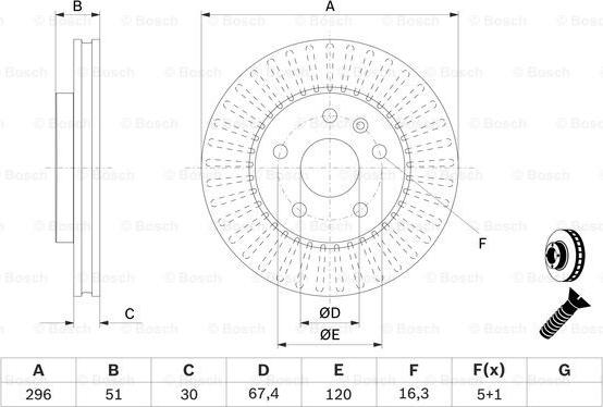 BOSCH 0 986 479 C65 - Jarrulevy inparts.fi