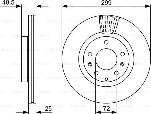 BOSCH 0 986 479 C74 - Jarrulevy inparts.fi