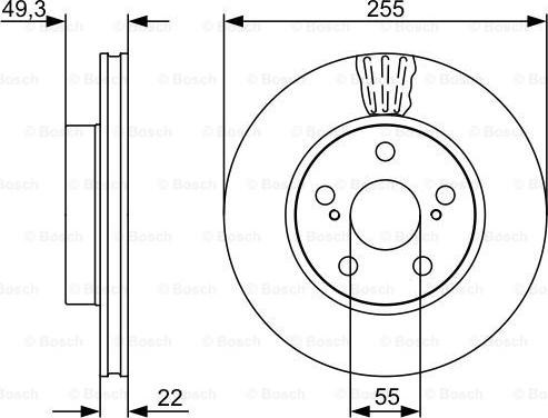 BOSCH 0 986 479 564 - Jarrulevy inparts.fi