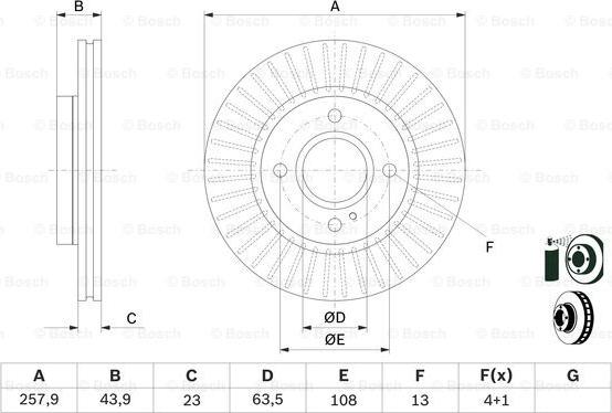 BOSCH 0 986 479 566 - Jarrulevy inparts.fi