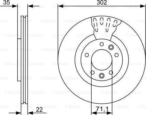 BOSCH 0 986 479 500 - Jarrulevy inparts.fi