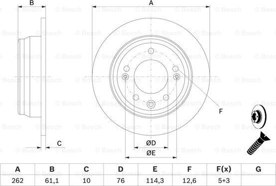 BOSCH 0 986 479 508 - Jarrulevy inparts.fi