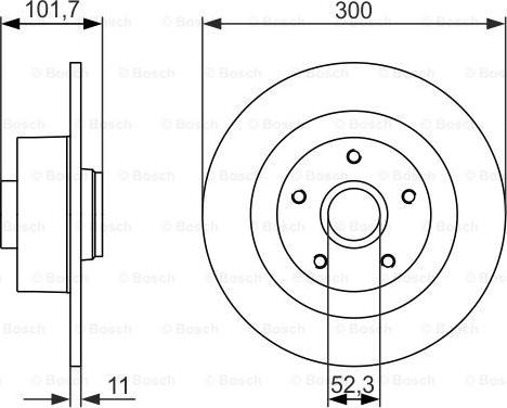 BOSCH 0 986 479 573 - Jarrulevy inparts.fi