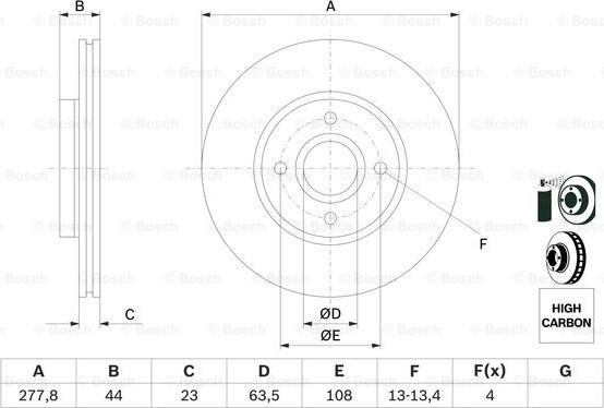 BOSCH 0 986 479 659 - Jarrulevy inparts.fi