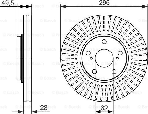 BOSCH 0 986 479 664 - Jarrulevy inparts.fi